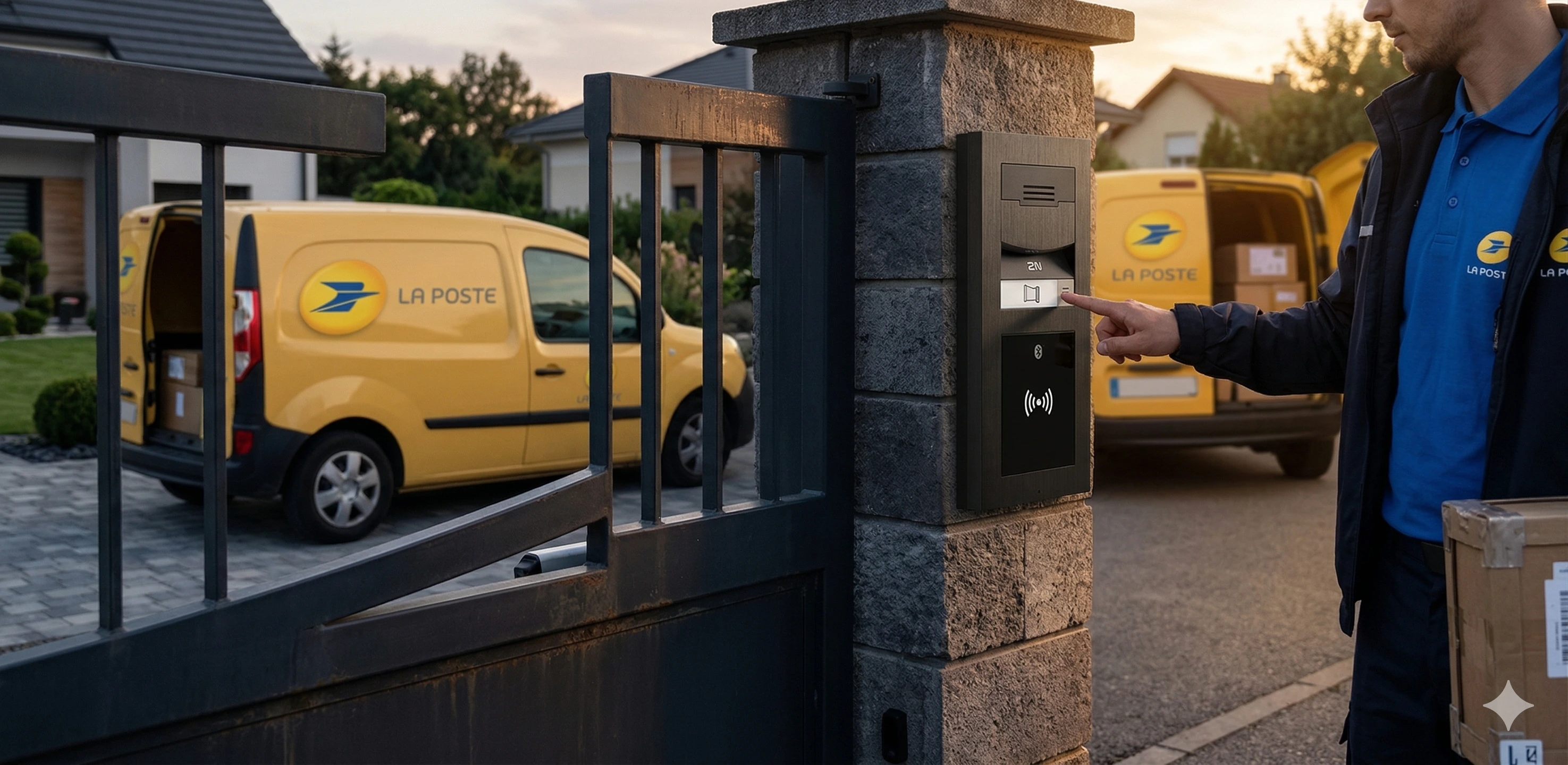 Visiophone connecté livreur Lyon - ouverture à distance BK PRO TECH